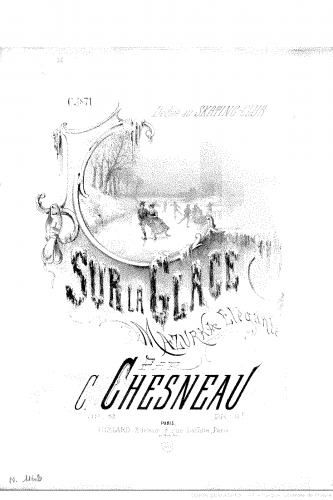 Chesneau - Sur la glace, Op. 82 - Score