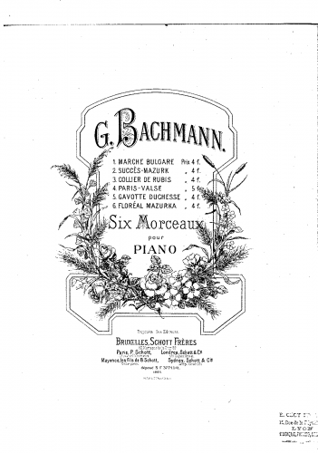 Behr - Six Morceaux pour Piano - 5. Gavotte Duchesse