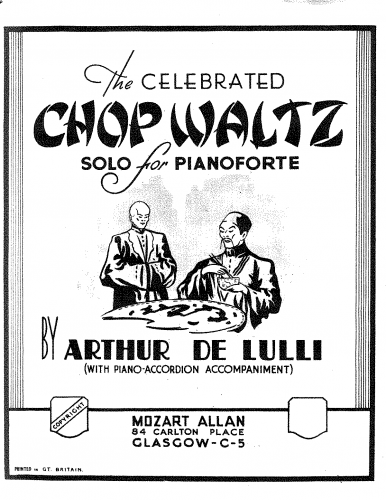 Allen - The Celebrated Chop Waltz - Score