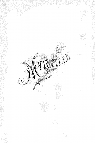 Lacôme d'Estalenx - Myrtille - Vocal Score - Score