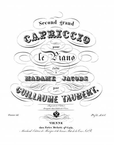 Taubert - Capriccio No. 2 - Score