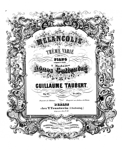 Taubert - Melancolie - Score