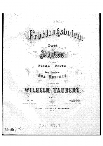 Taubert - Frühlingsboten - Score