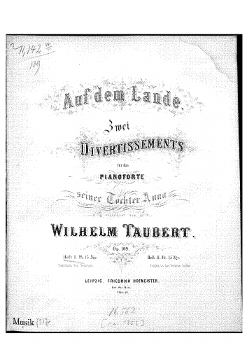 Taubert - Auf dem Lande - Score