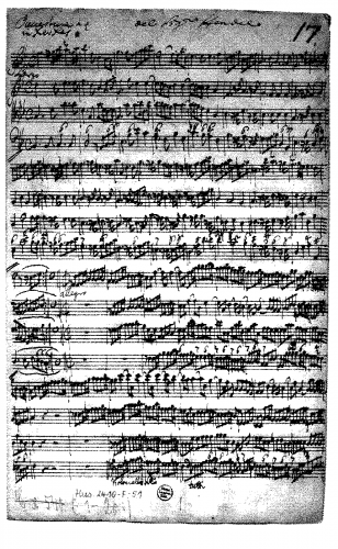 Handel - Serse - Overture - Score