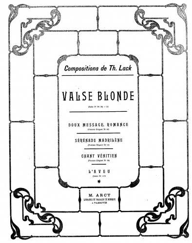 Lack - Valse blonde - Score