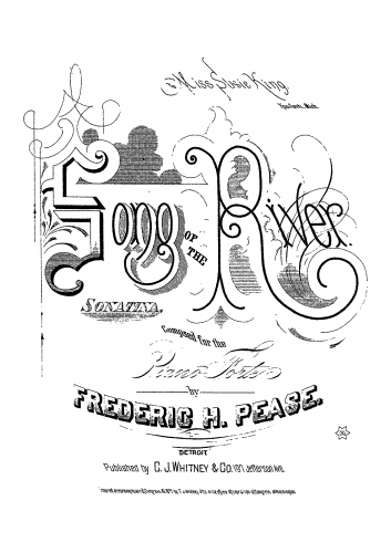 Pease - Song of the River - Score