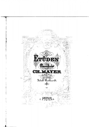 Mayer - 6 Etudes - Score