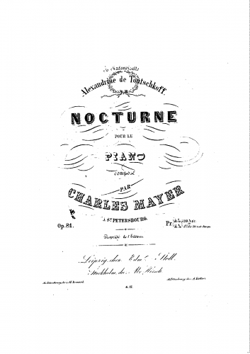Mayer - Nocturne - Score