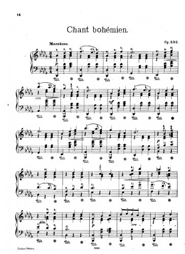 Mayer - Chant Bohemien - Score