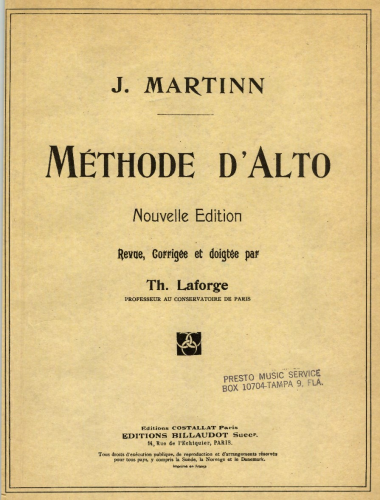 Martinn - Methode d'alto - Complete Book