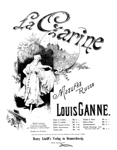 Ganne - La czarine - Score