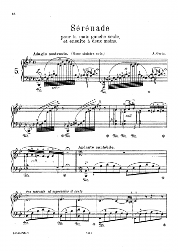 Goria - Serenade - Score