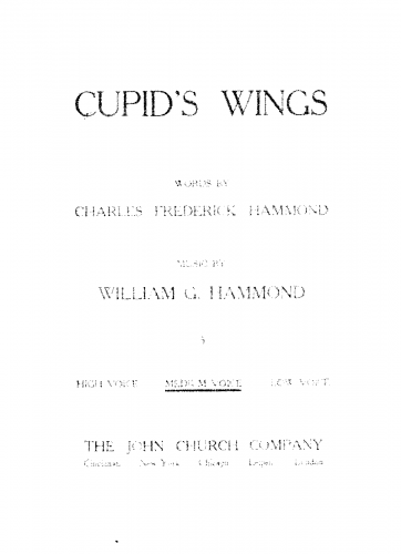 Hammond - Cupid's Wings - Score