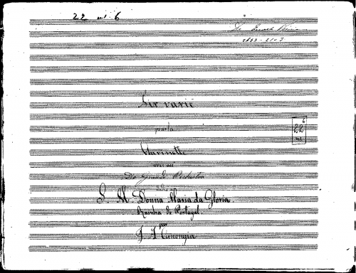 Canongia - Air varié pour la Clarinette avec acc. de Grande Orchestre - Score