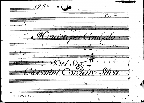 Silva - Minuets - Score