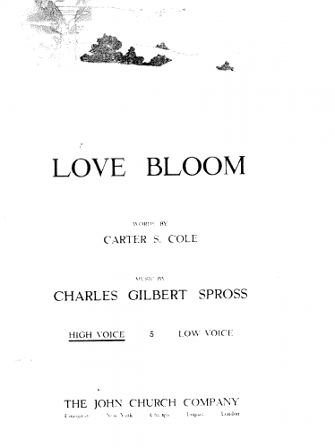 Spross - Love Bloom - Score