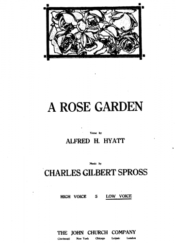 Spross - A Rose Garden - Score