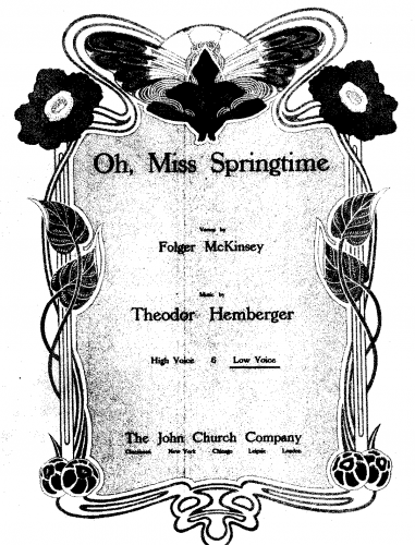 Hemberger - Oh, Miss Springtime - Score