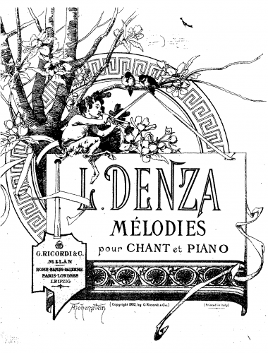 Denza - Violettes - Score