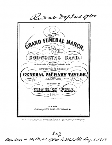 Wels - Grand Funeral March - For Piano Solo - Score