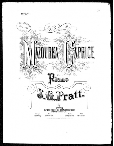 Pratt - Mazurka-Caprice - Score