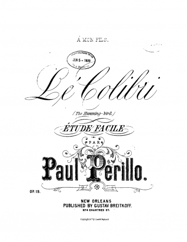Perillo - Le colibri - Score