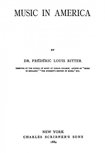 Ritter - Music in America - Complete Book