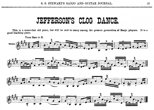 Stewart - Jefferson's Clog Dance - Score
