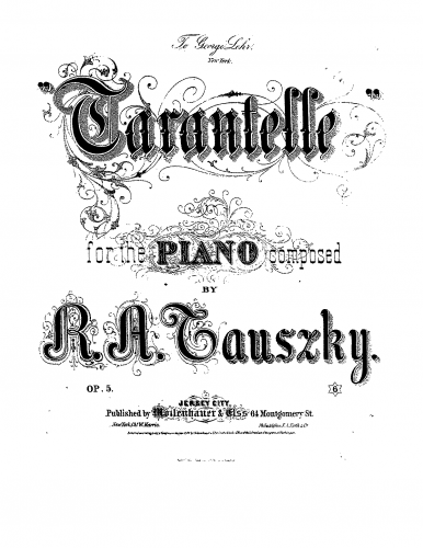 Tauszky - Tarantelle - Score