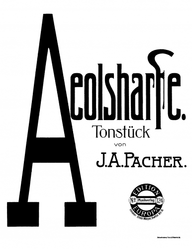 Pacher - Aeolsharfe - Score