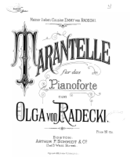 Radecki - Tarantelle in F minor - Score
