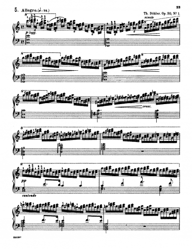 Döhler - 12 Etudes de concert - No. 1