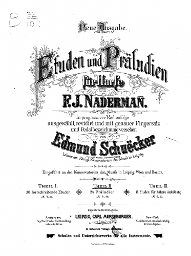 Naderman - Studies and preludes - Teil II: 24 Preludes