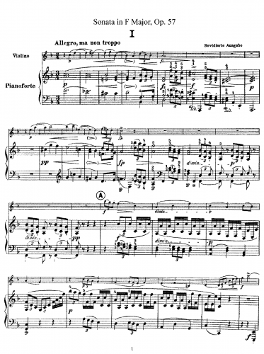 Dvorák - Violin Sonata - Score