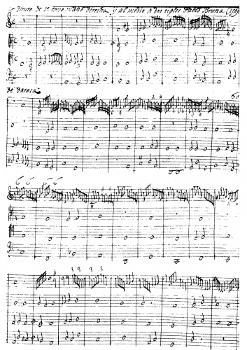 Bruna - Tiento de mano derecha y al medio a dos tiples - Score