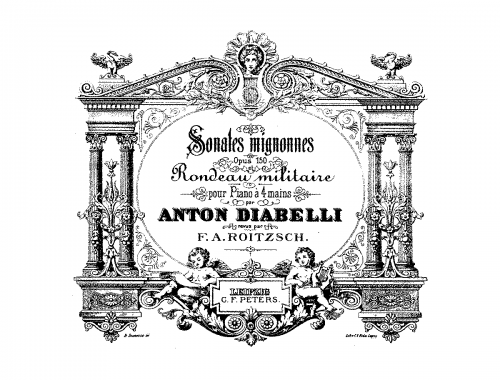 Diabelli - Sonates mignonnes - Piano Duet Scores - Score
