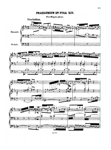 Bach - Prelude and Fugue in B minor, BWV 544 - Scores - Score