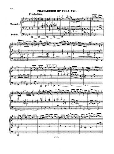 Bach - Prelude and Fugue - Scores - Score