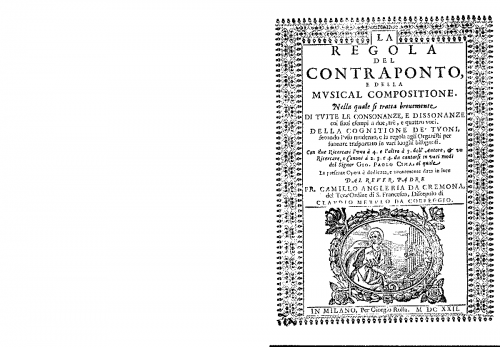 Angleria - La regola del contraponto, e della musical compositione - Complete Book