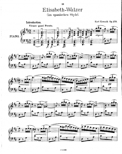 Komzák II - Elizabeth Walzer - Score