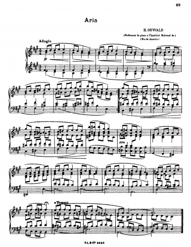 Oswald - Aria - Score