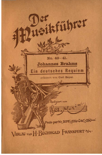 Beyer - Brahms: Ein deutsches Requiem - Complete text
