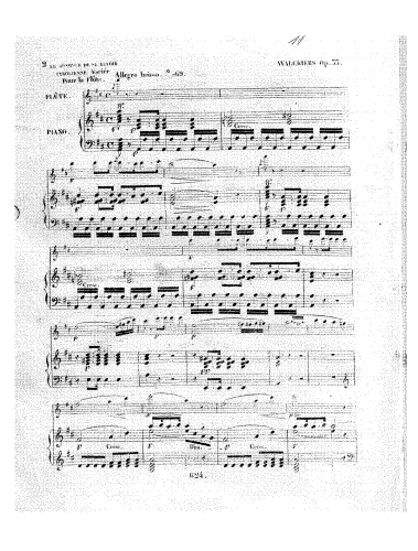 Walckiers - Le bonheur de se revoir - piano score