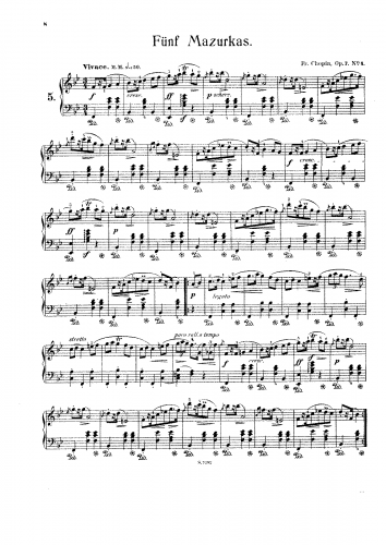 Chopin - Mazurkas - Piano Score - Score