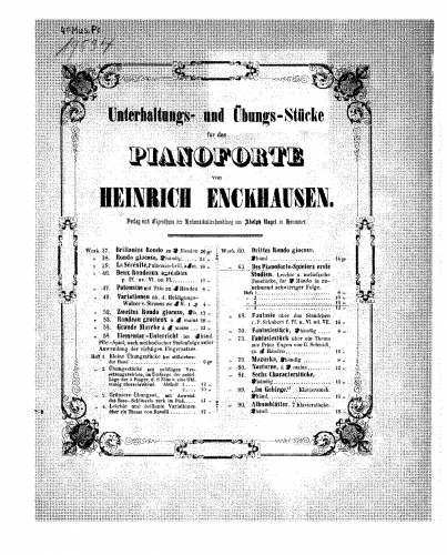 Enckhausen - Des Pianoforte-Spielers erste Studien - Volume 3