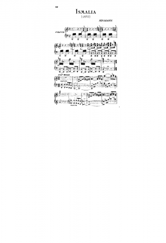 Mercadante - Ismalia, ossia Amore e morte - Sinfonia For Piano solo - Score
