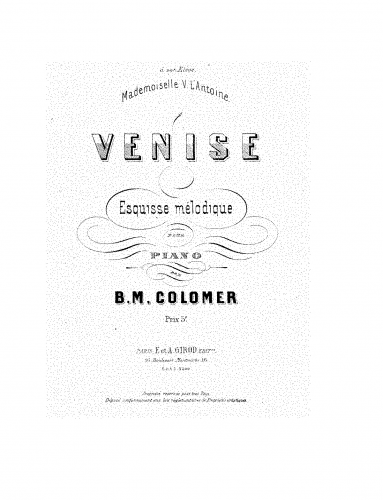 Colomer - Venise - Score