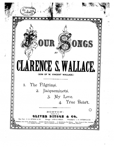 Wallace - 4 Songs - Score