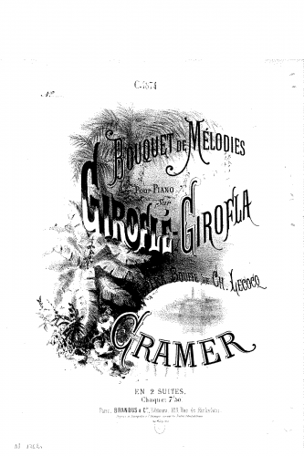 Cramer - Bouquet de mélodies sur 'Giroflé-Girofla' - Score
